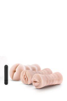 Набор мастурбаторов с вибрацией Blush M FOR MEN 3PACK VIBRATING SLEEVE KIT