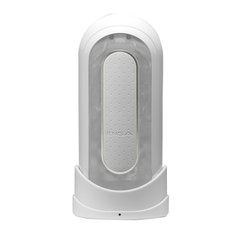 Мастурбатор Tenga Flip Zero Electronic Vibration White, змінна інтенсивність, розкладний, Білий
