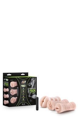 Набор мастурбаторов с вибрацией Blush M FOR MEN 3PACK VIBRATING SLEEVE KIT