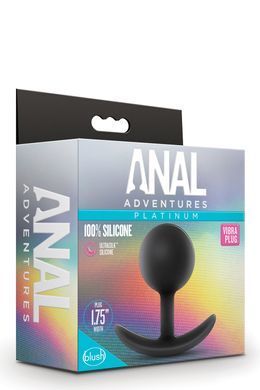 Анальный&nbsp;плаг&nbsp;Blush с внутренним шариком Adventures&nbsp;Platinum&nbsp;Silicone&nbsp;Vibra