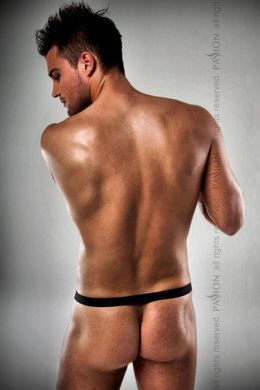 Мужские стринги с блестящим гульфиком Passion 015 THONG silver L/XL, Серебристый