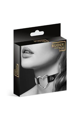 Чокер с сердечком Bijoux Pour Toi - HEART, экокожа, Черный