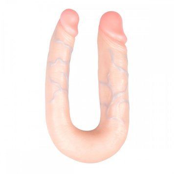 Двусторонний&nbsp;реалистичный&nbsp;фаллоимитатор EasyToys&nbsp;Duo&nbsp;Dildo&nbsp;17cm