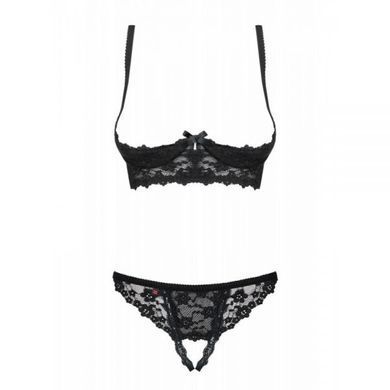 Комплект Obsessive Letica 2 pcs cupless set black S / M