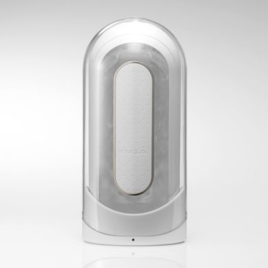 Мастурбатор Tenga Flip Zero Electronic Vibration White, змінна інтенсивність, розкладний, Білий