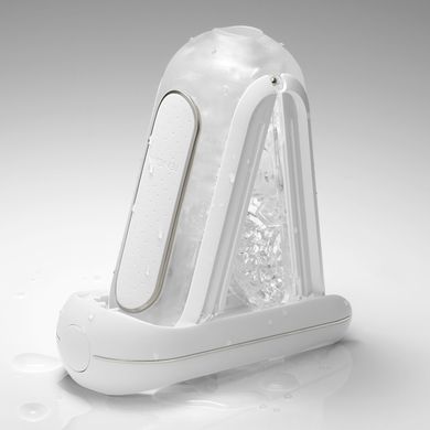 Мастурбатор Tenga Flip Zero Electronic Vibration White, змінна інтенсивність, розкладний, Білий