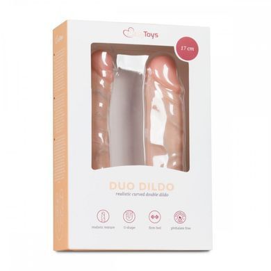 Двосторонній реалістичний фалоімітатор EasyToys Duo Dildo 17cm