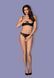 Комплект Obsessive Letica 2 pcs cupless set black S / M