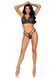 Leg Avenue Strappy bralette and g-string M Black