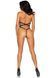 Leg Avenue Teddy with strappy open back Black O/S