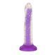 Фалоімітатор, що світиться в темряві, ADDICTION Rave 8&Prime;, Glow in the Dark Dildo Purple Confetti, 20,3 см