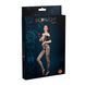 Бодістокінг з доступом Moonlight Model 10 Black, імітація шнурівки, квітковий декор, відкриті плечі