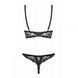 Комплект Obsessive Letica 2 pcs cupless set black S / M