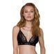 Еластичний топ з мереживом Passion PS001 TOP black, size M