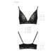 Еластичний топ з мереживом Passion PS001 TOP black, size M