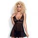 Сорочка Obsessive Imperia bodydoll XXL черная