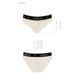 Трусики з широкою гумкою і мереживом Passion PS001 PANTIES ecru, size S