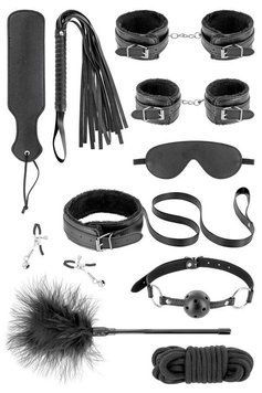 Набор для BDSM Fetish Tentation SM Bondage Box in vegan leather 10pcs
