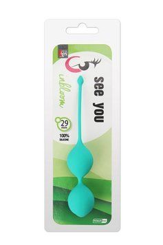 Вагінальні кульки SEE YOU IN BLOOM DUO BALLS 29MM GREEN