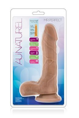 Фалоімітатор з подвійною щільністю au NATUREL 8.5 INCH MISTER PERFECT MOCHA