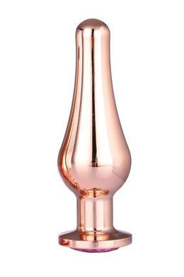 DT21828 Анальная пробка конической формы Dream Toys GLEAMING LOVE ROSE GOLD PLEASURE PLUG L