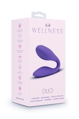Універсальний вібратор для пар Blush WELLNESS DUO PURPLE