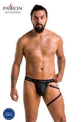 Мужские трусики танга с подвязкой Passion Thong Bill L/XL, черные