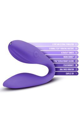 Універсальний вібратор для пар Blush WELLNESS DUO PURPLE