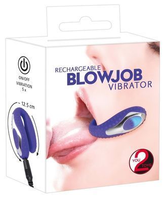 Міні-вібратор для орального сексу You2Toys Blow Job Vibe, синій