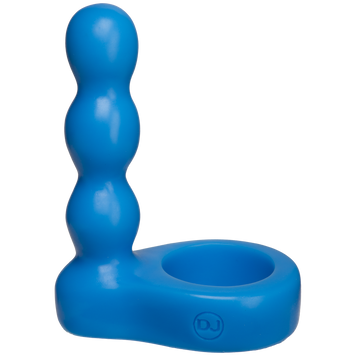 Насадка для двойного проникновения Doc Johnson The Double Dip 2 Blue, для пениса или игрушки, Голубой