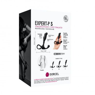 Ручной эргономичный массажер простаты Dorcel Expert P size S, Черный