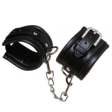 Наручники&nbsp;с&nbsp;уплотнителем Luxury Fetish Rivet and Style BLACK