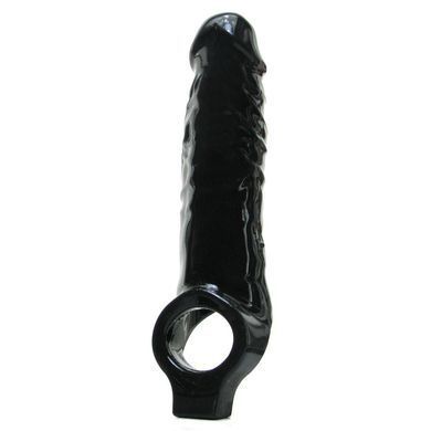 Насадка на пеніс, що подовжує Mamba Master Series, чорна, 23 х 4.6 см