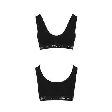 Спортивный топ с широкой резинкой Passion PS004 TOP black, size S