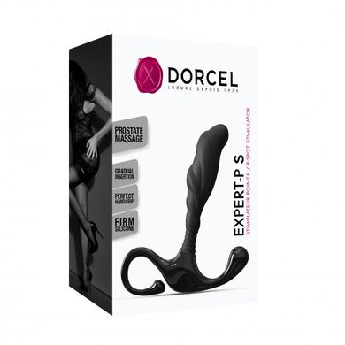 Ручной эргономичный массажер простаты Dorcel Expert P size S, Черный