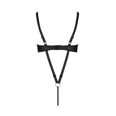 Боди из экокожи CELINE BODY black XXL/XXXL &mdash; Passion: с доступом, открытый