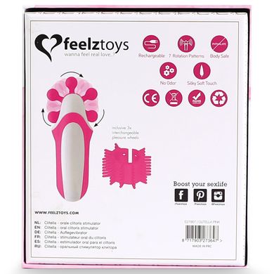 Стимулятор з імітацією оральних ласк FeelzToys - Clitella Oral Clitoral Stimulator Pink