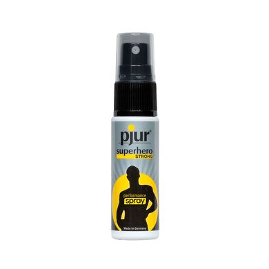 Пролонгувальний спрей pjur Superhero Strong Spray 20 ml, з екстрактом імбиру, всотується в шкіру