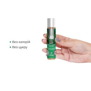 Смазка на водной основе System JO H2O &mdash; Cool Mint (30 мл) без сахара, растительный глицерин