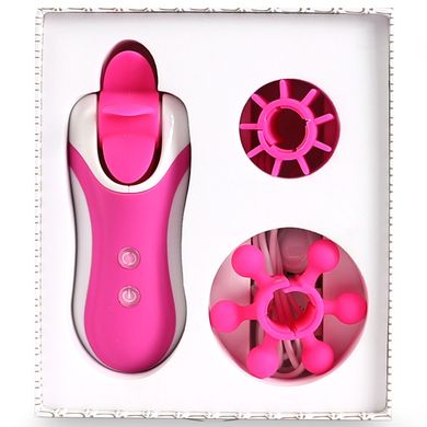 Стимулятор з імітацією оральних ласк FeelzToys - Clitella Oral Clitoral Stimulator Pink