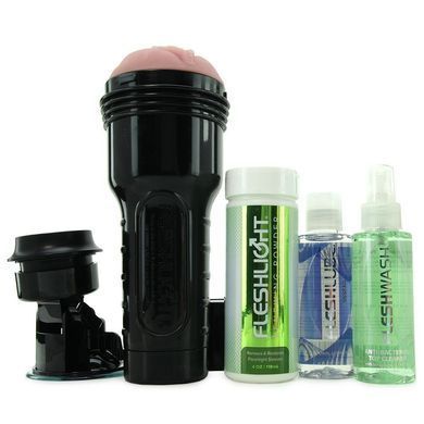 Мастурбатор Fleshlight Pink Lady Original Value Pack: присоска, смазка, чистящее и восстанавливающее, Розовый