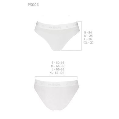 Трусики с прозрачной вставкой Passion PS006 PANTIES white, size S