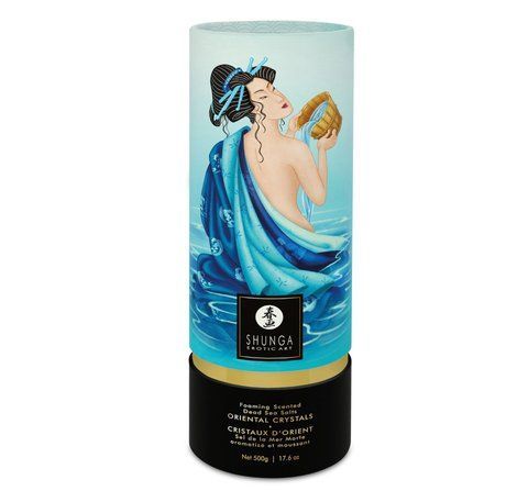 Пенящаяся соль для ванны Shunga Dead Sea salt Oriental Crystals &mdash; Ocean Temptations (500 г), соль Ме