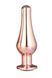 DT21828 Анальная пробка конической формы Dream Toys GLEAMING LOVE ROSE GOLD PLEASURE PLUG L
