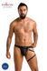 Мужские трусики танга с подвязкой Passion Thong Bill L/XL, черные