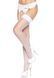 Leg Avenue Nylon Fishnet Thigh Highs OS White