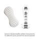 Мастурбатор Tenga FLEX Silky White зі змінною інтенсивністю, можна скручувати, Білий