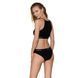 Спортивный топ с прозрачной вставкой Passion PS006 TOP black, size S