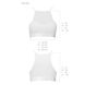 Спортивный топ с прозрачной вставкой Passion PS006 TOP white, size M