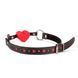 Силіконовий кляп у вигляді серця Whipped - Heart Ball Gag, Черный/красный
